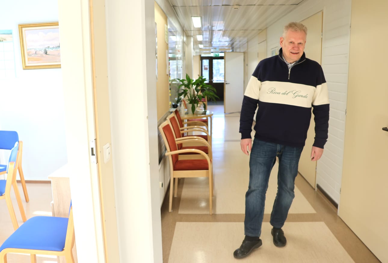 Sune Gladerin työhuone sijaitsee Kristiinan teknisessä virastossa. Hän tekee myös paljon kenttätyötä.