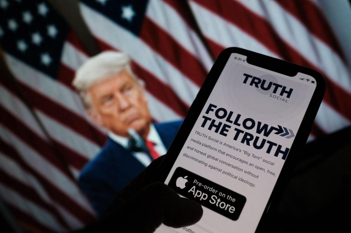 Trump on saanut käyttökiellon Twitterissä ja useilla muilla sosiaalisen median alustoilla. LEHTIKUVA/AFP