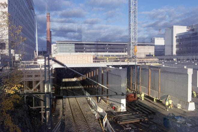 Turun yliopistollisen keskussairaalan T3-rakennuksen työmaalla tuli viime vuonna ilmi pahoja betonin lujuusongelmia. Vialliset rakenteet jouduttiin rakentamaan uudelleen. KUVA: Marttiina Sairanen