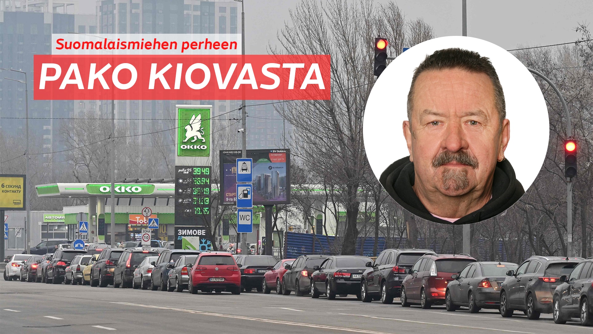 Kiovassa asunut Eero Talvitie perheineen on matkalla evakkoon Ukrainassa