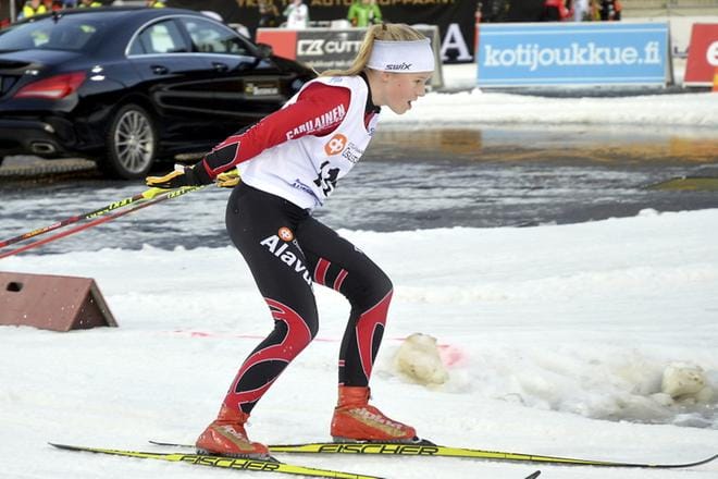 Maria Hoskari sai maanantaina ensimmäisen henkilökohtaisen EM-mitalinsa. Kalevi Viidan ottaman kuva on vuoden takaa.