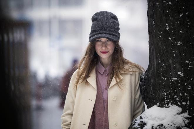 Elokuvan The Guardian Angel – Suojelusenkeli lehdistökiertue toi Sara Soulién Pohjanmaalle. – Olen kovasti odottanut tätä, Vaasa on entinen kotikaupunkini ja mieheni on kotoisin Seinäjoelta. Saan siis tuttua porukkaa näytöksiin kummassakin kaupungissa. KUVA: JARNO PELLINEN