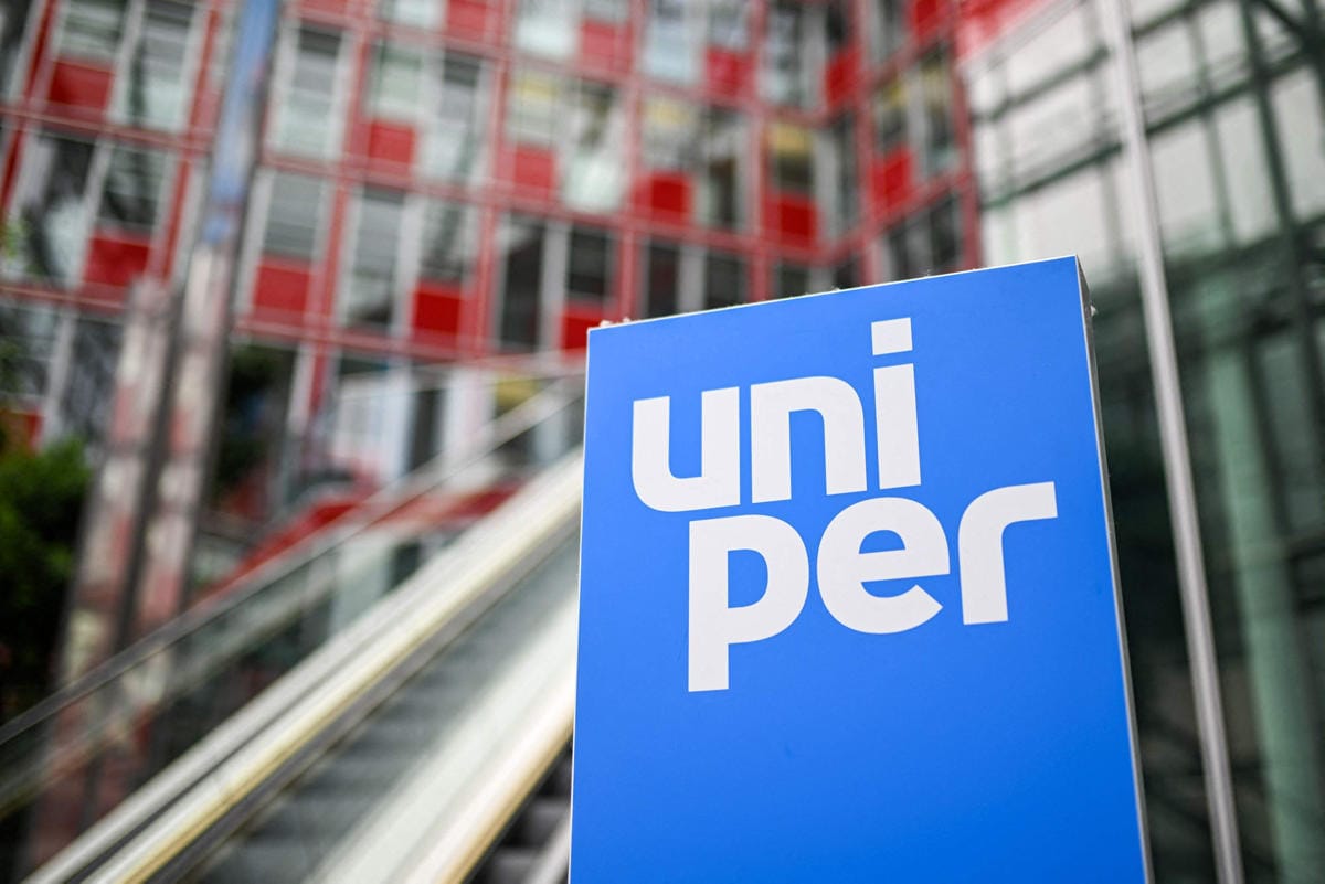 Uniper-yhtiön päämaja sijaitsee Düsseldorfissa Saksassa. Lehtikuva/AFP