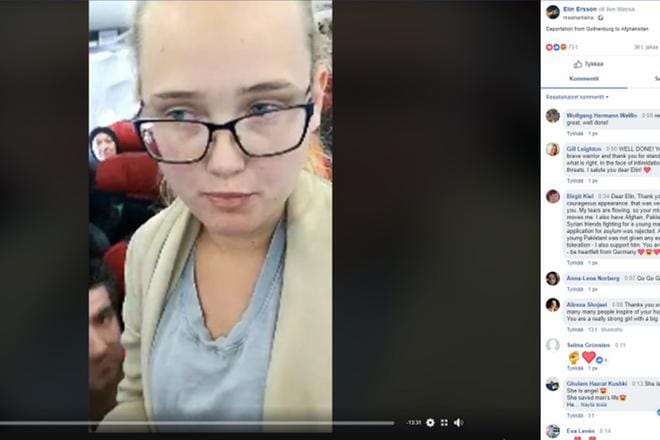 Erssonin protesti on julksesti nähtävillä hänen Facebook-sivuillaan ja sitä on katsottu jo 2,5 miljoonaa kertaa.