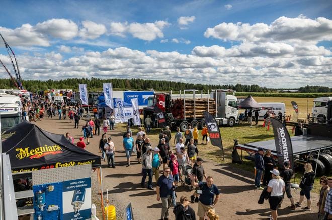 Power Truck Show on tavannut kerätä jopa 30 000 ihmistä. Tämän vuoden kävijämäärää on vaikea arvailla, koska koronarajoitukset saattavat olla vielä elokuussa voimassa. KUVA: JARMO HÄNNINEN