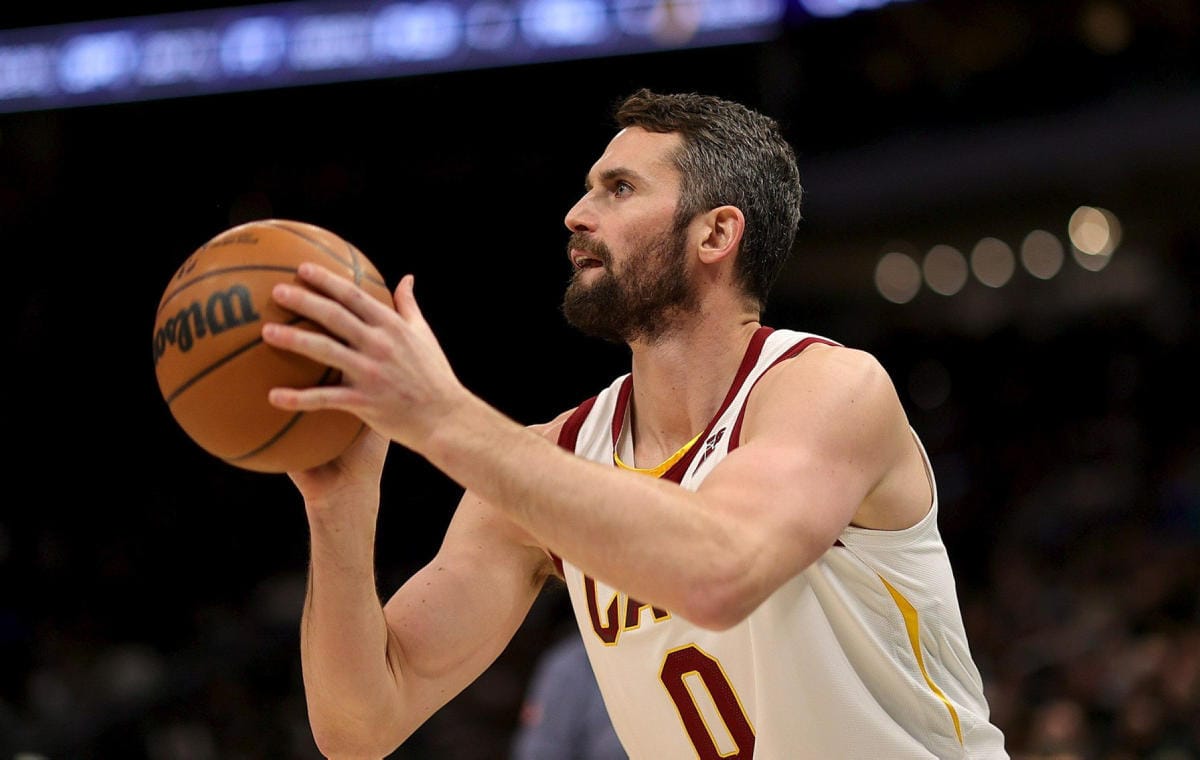 Cleveland Cavaliersin Kevin Love teki toiseksi eniten pisteitä. LEHTIKUVA/AFP