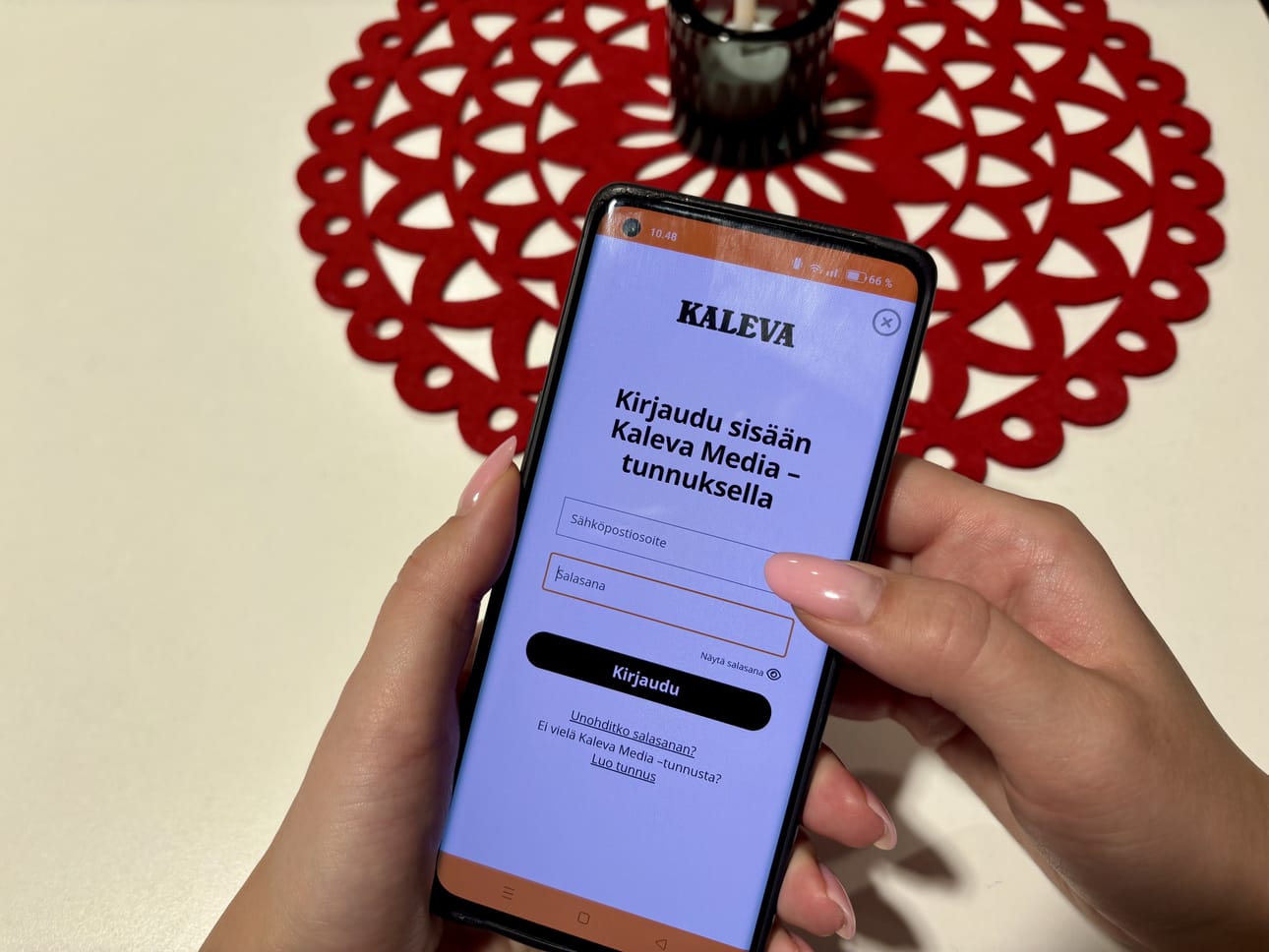 Kaikkien Kalevan tilaajien on kirjauduttava uudelleen sisään uudistuspäivityksen vuoksi.