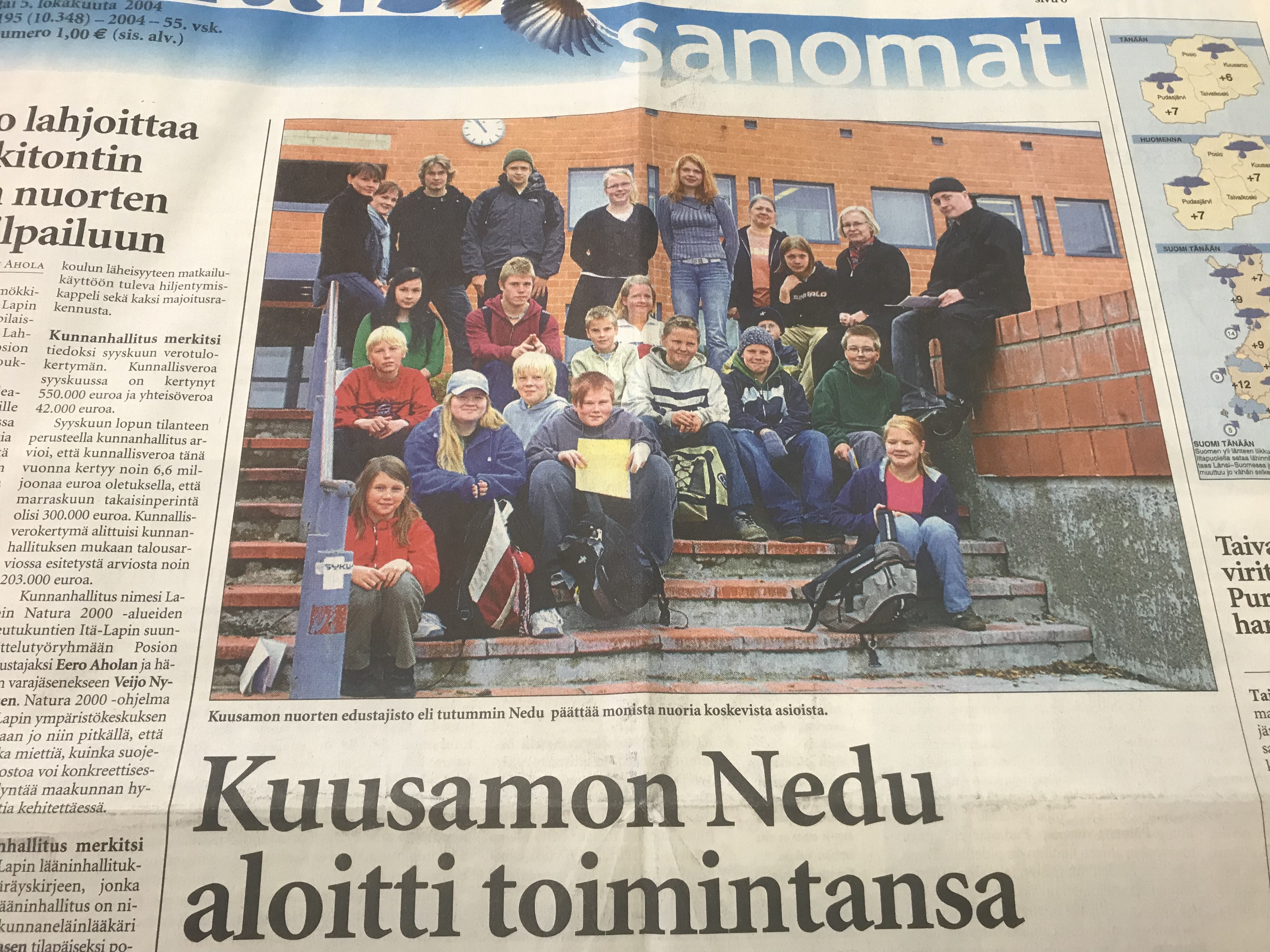 Vanha kuva: Kuusamon Nedu aloitti toimintansa