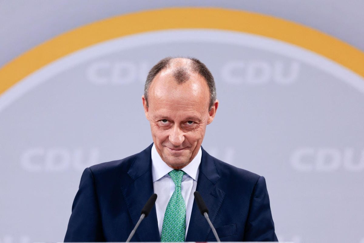 Friedrich Merz oli ylivoimainen suosikki jo CDU:n jäsenäänestyksessä viime vuoden lopulla. LEHTIKUVA / AFP