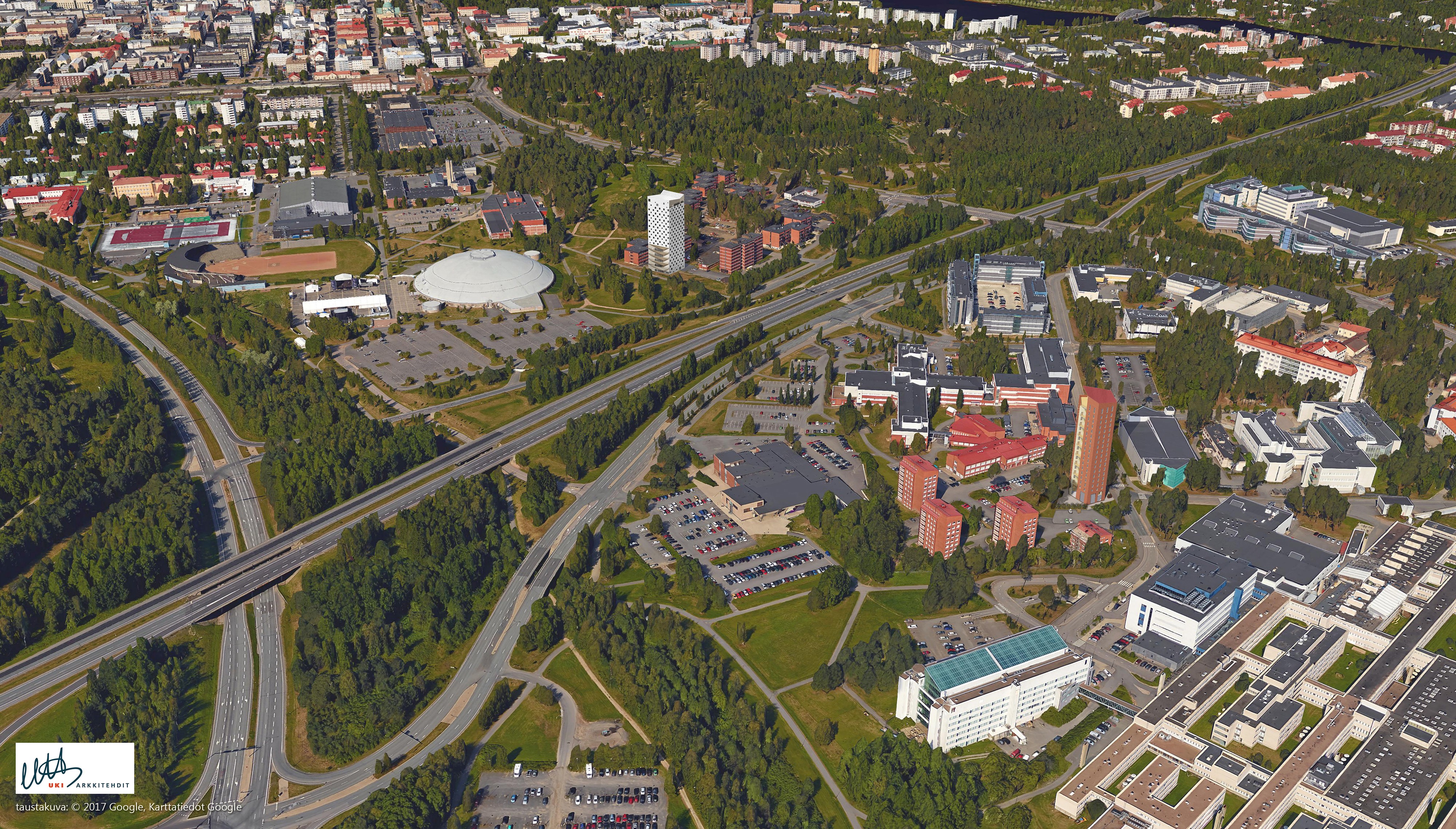 Yhdessä tornitalot muodostaisivat Oululle uuden portin.