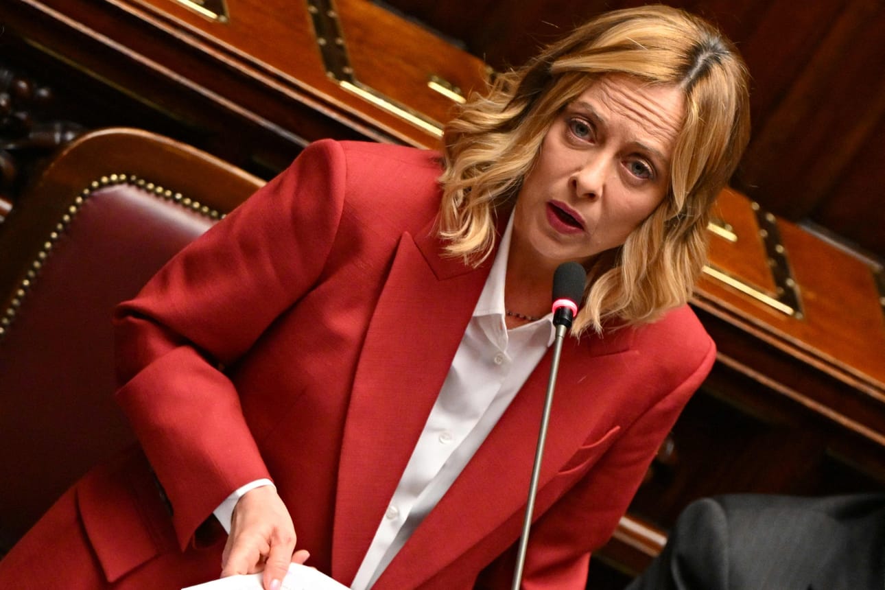 Pääministeri Giorgia Melonin on määrä tavata Yhdysvaltain presidentti Joe Biden ensi viikon lopulla Italiassa. LEHTIKUVA / AFP