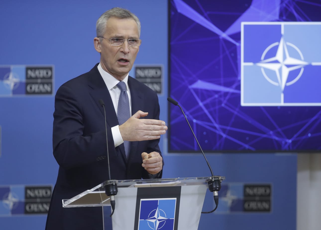 Naton pääsihteeri Jens Stoltenberg.