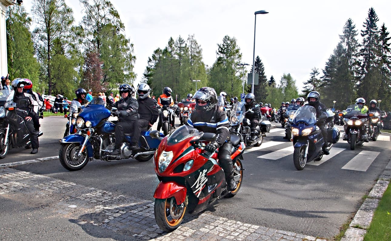 Arkistokuva Ylikiimingin motoristikirkko-tapahtumasta vuodelta 2014.