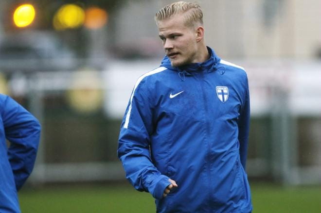 Saksan ykkösbundesliigassa Leverkusenissa pelaava Joel Pohjanpalo on nähty kahdessa pelissä yhteensä 32 minuutin verran. Pohjanpalo kaipaakin lisää minuutteja. Kuva: Lehtikuva / Roni Rekomaa