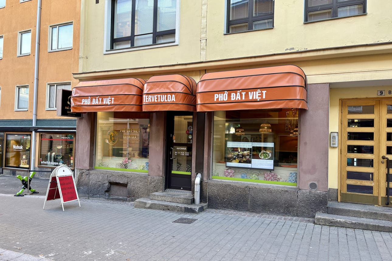 Pho Dat Viet sijaitsee ydinkeskustassa Pakkahuoneenkadulla.