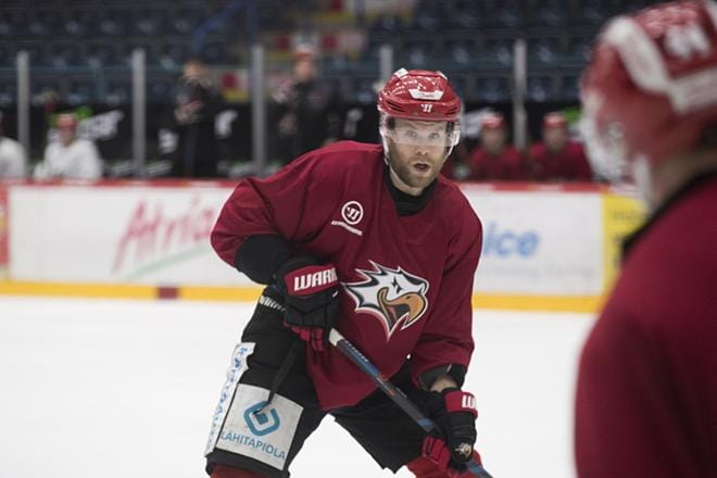 Roope Talaja on Sportin sisäisen maalipörssin jaetulla kärkisijalla. KUVAT: MINNA ANTILA