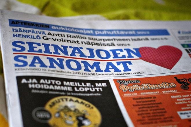 Kaupunkilehti Seinäjoen Sanomien päätoimittaja vaihtuu. KUVA: KARI LÖFHJELM