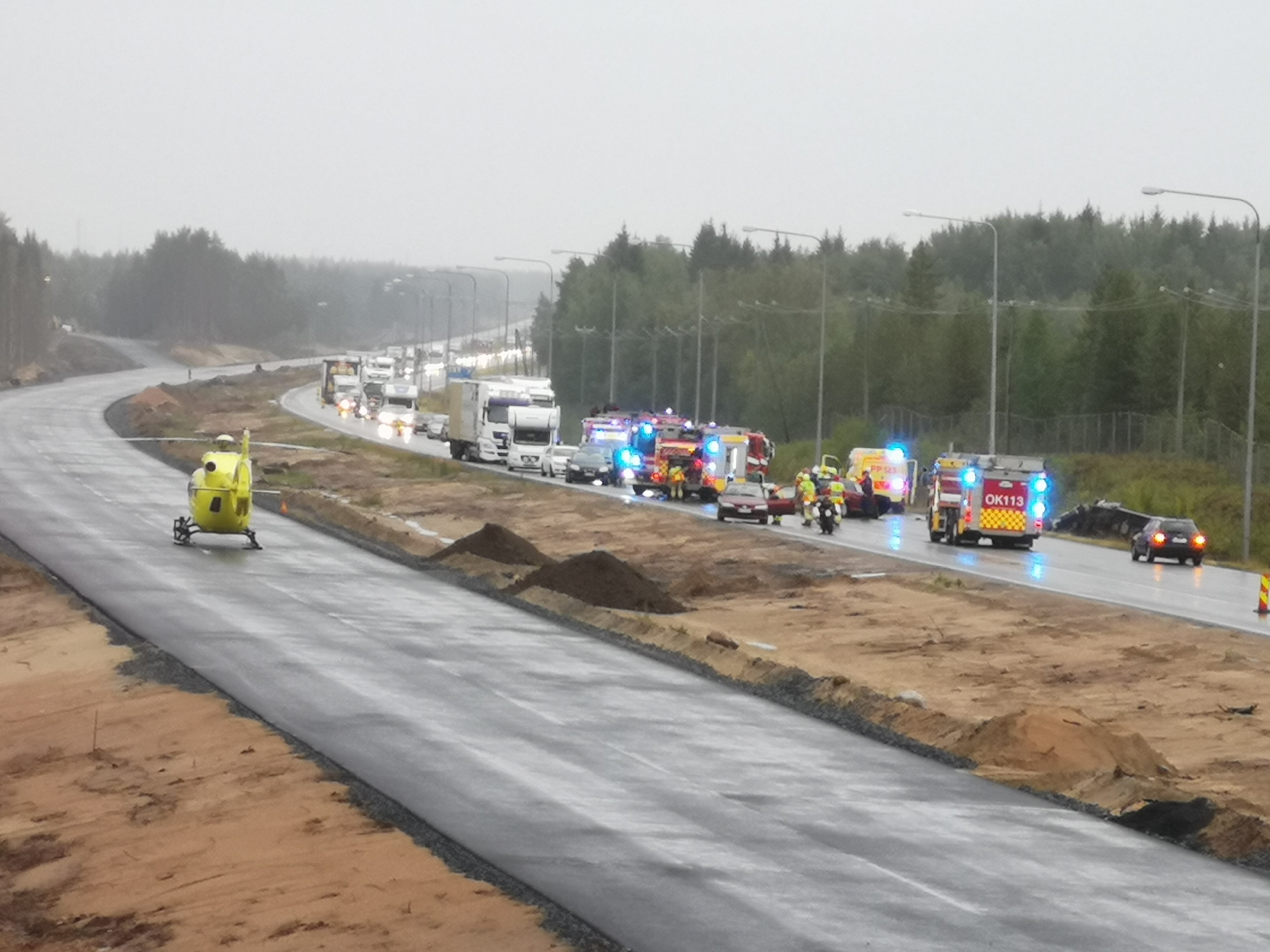 Hälytys tuli sunnuntaina noin kello 18.45.