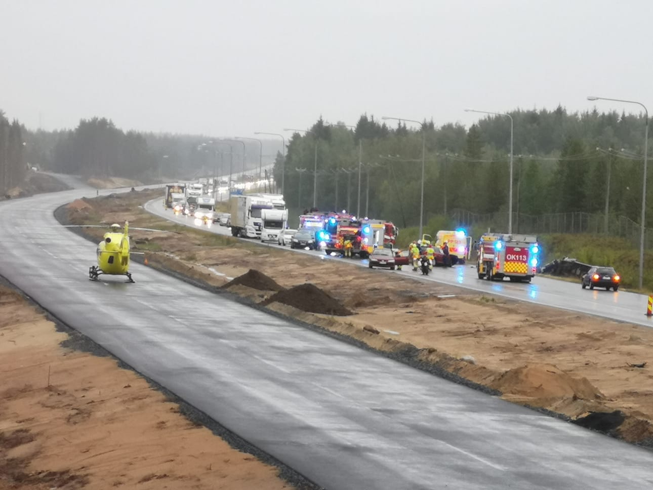 Hälytys tuli sunnuntaina noin kello 18.45.