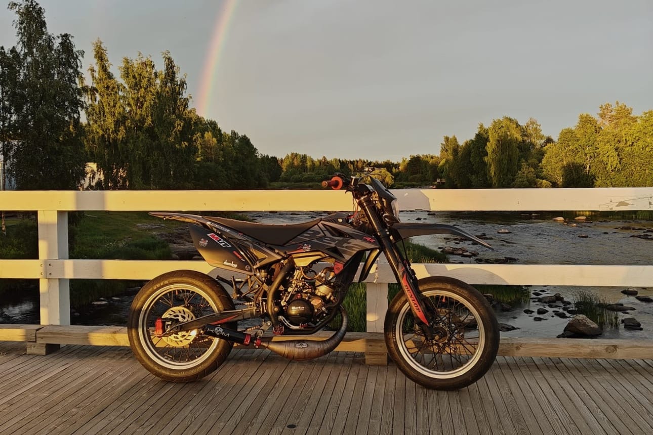 Viime vuonna Eemeli Luodon mopo kruunattiin parhaaksi näytillä olleeksi mopoksi.