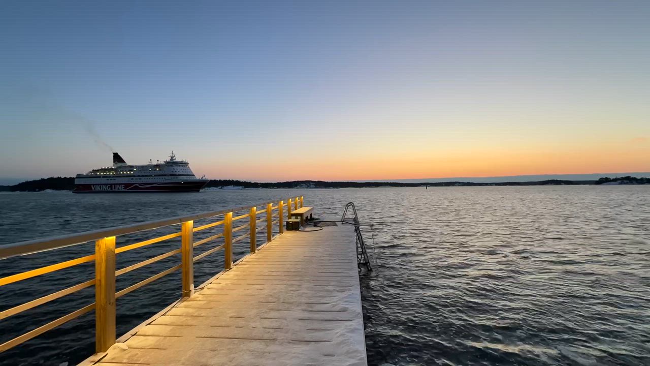 Vähän ennen…Turun saaristo pakkasaamuna 12.1.2026 vähän ennen auringonnousua. Ruissalo, Kuuva, Turku
