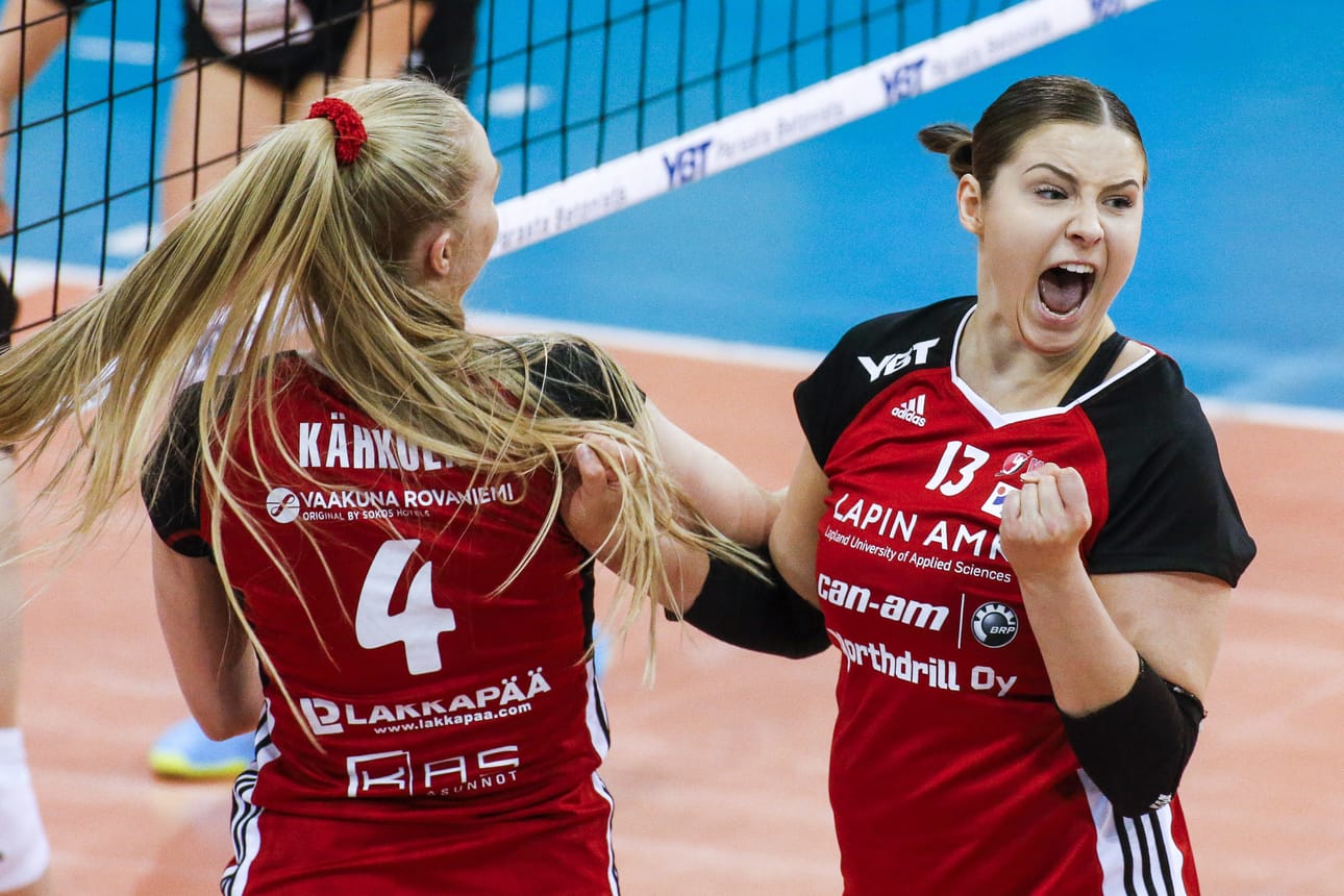 WoVon Viivi Pyhäjärvi tuuletti sunnuntaina Oriveden Ponnistuksen kaatamista.