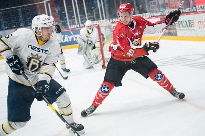 Sport ja Blues kohtaavat tänään kolmannessa SM-välieräottelussa. KUVA: OSKU PIENIMÄKI