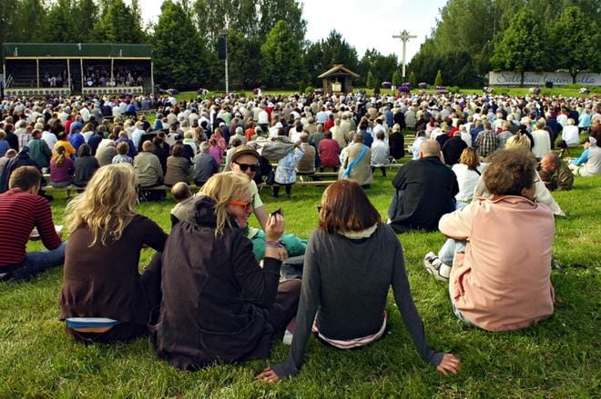 Herättäjäjuhlien aattoseurat täyttivät juhlakentän Seinäjoella vuonna 2009. Arkistokuva