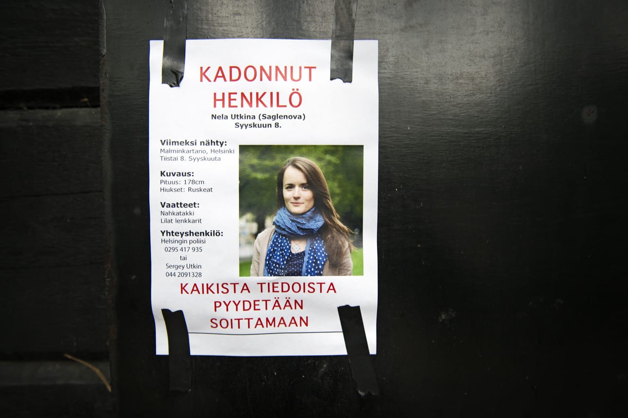 Nela Utkina katosi syyskuussa. Hän on ollut kateissa lähes kaksi kuukautta.