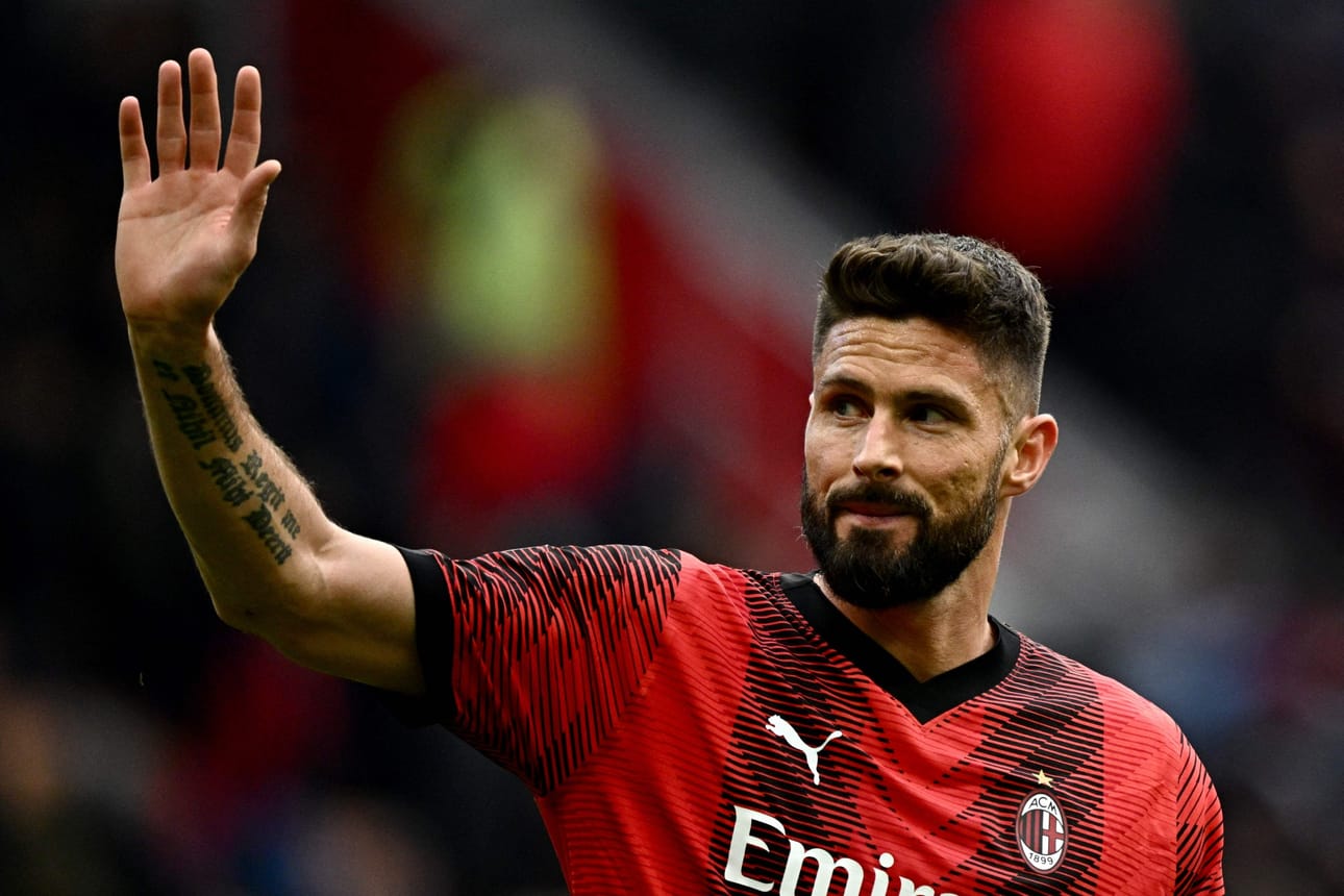 Ranskalaissuuruus Olivier Giroud on ilmoittanut maajoukkueuransa päättyvän ensi viikolla alkavaan EM-lopputurnaukseen. LEHTIKUVA / AFP