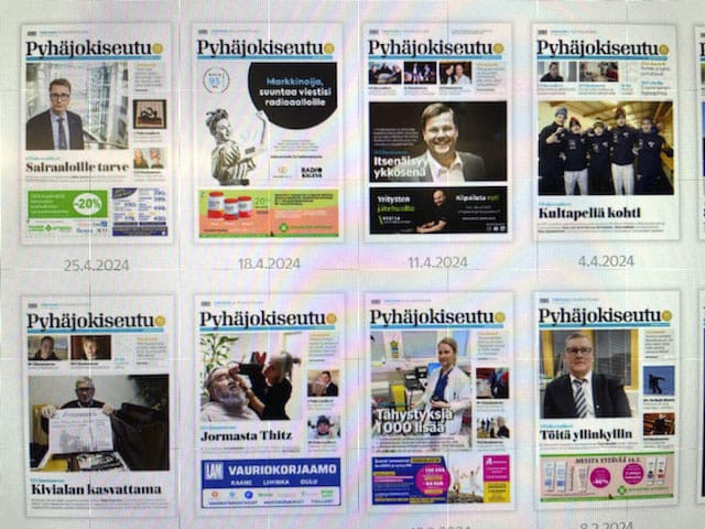 Pyhäjokiseudun näköislehdet ovat osa verkkopalvelua.