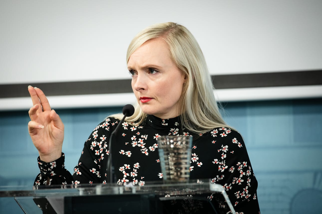Sisäministeri Maria Ohisalo on myös vihreiden puheenjohtaja. Vihreiden puoluekokous järjestetään viikonloppuna etäkokouksena.