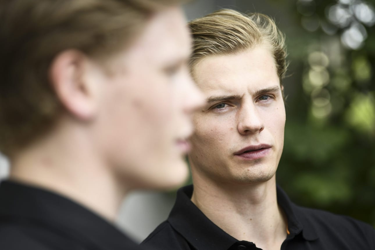 Viime kaudella jääkiekon Liigassa loistaneet turkulaiset Juuso Pärssinen, 21, ja Markus Nurmi, 24, matkaavat Pohjois-Amerikkaan tavoittelemaan peliaikaa Nashville Predatorsissa. LEHTIKUVA / EMMI KORHONEN