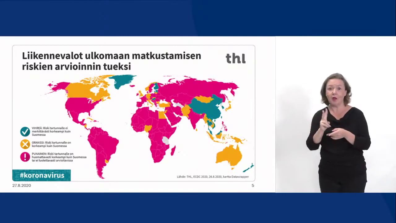 Tilannekatsaus koronavirustilanteesta 27.8.2020