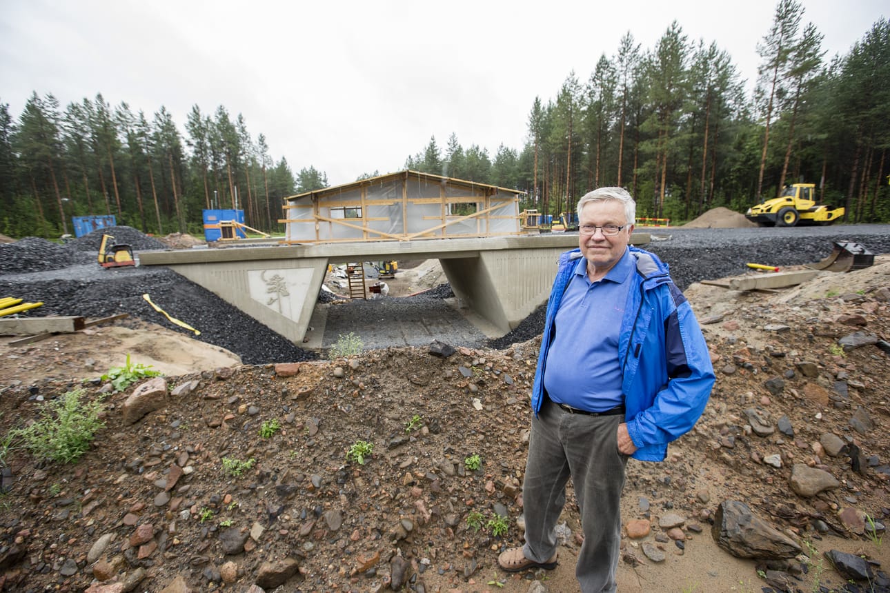 Vilkunanpuiston alikulkutyömaa ei ole Veikko Ervastin mieleen.