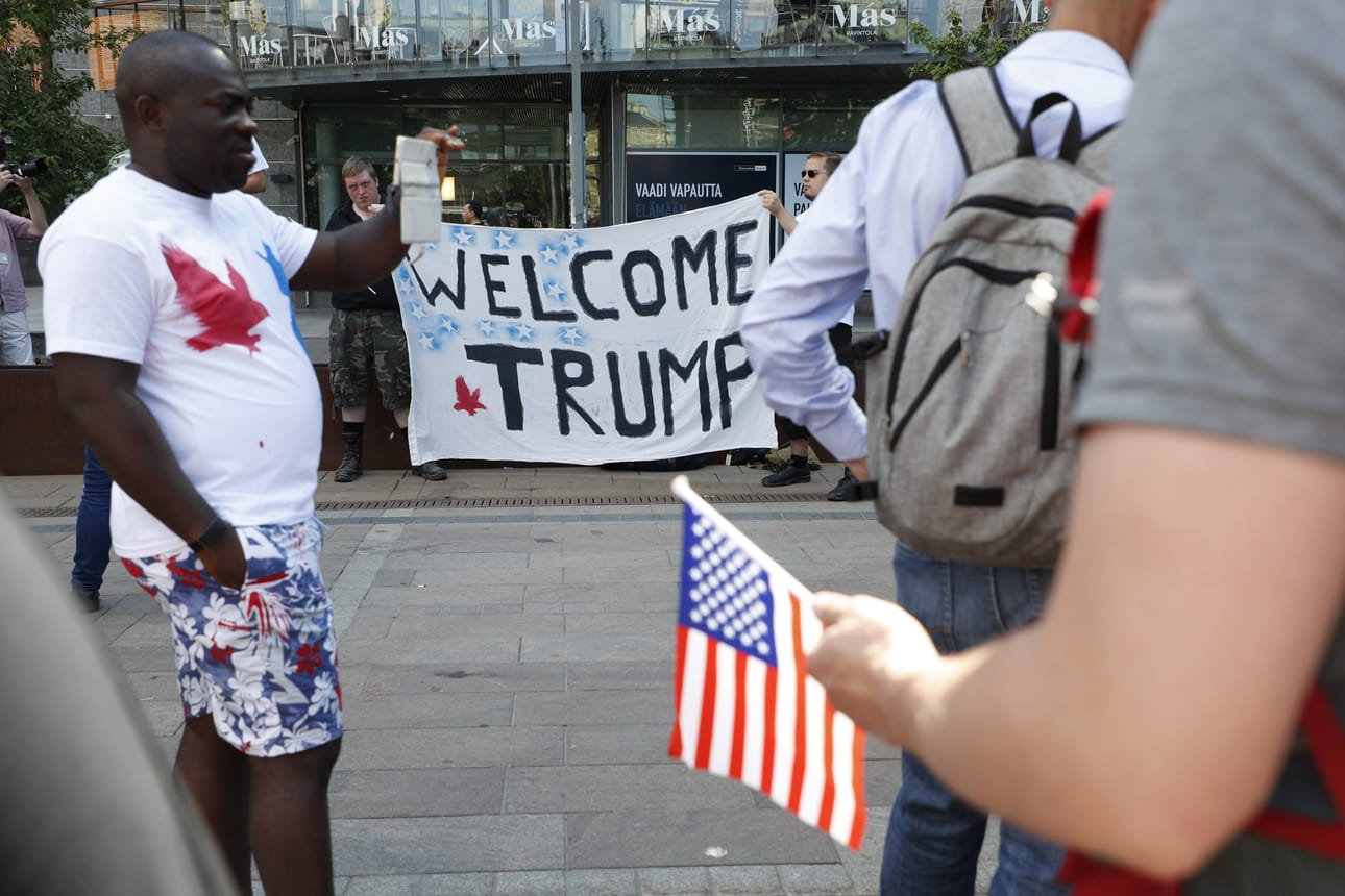 Welcome Trump -mielenilmauksen tapahtuma-ajaksi on ilmoitettu kello 13.00 -14.15.