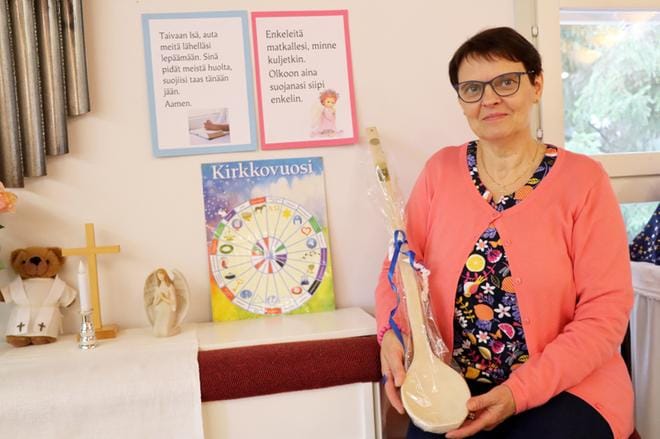 Anni Korpelan mukaan päiväkerho voi olla lapselle rauhoittumisen paikka. KUVA: EEVA-LIISA KULJU