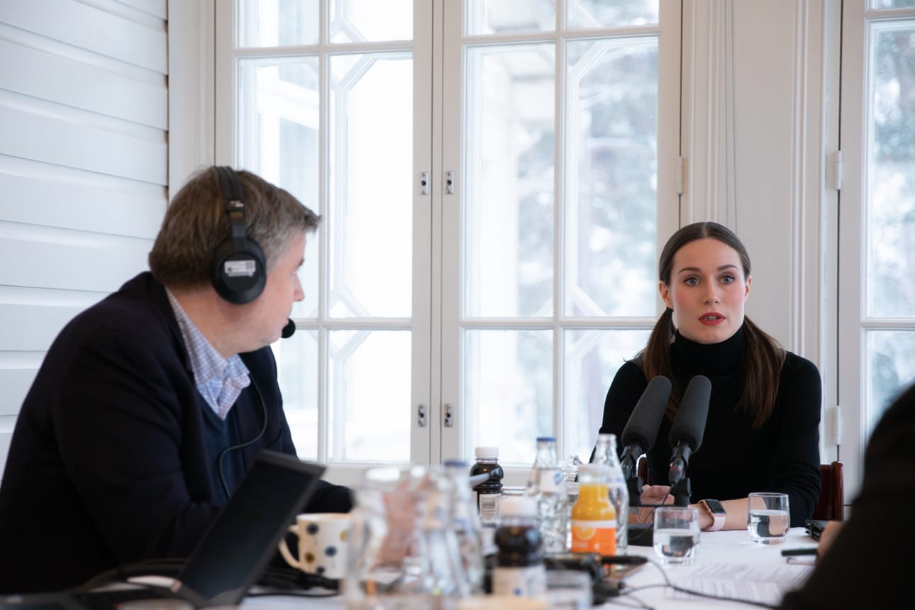 Pääministeri Sanna Marin vastasi median kysymyksiin pääministerin haastattelutunnilla sunnuntaina.