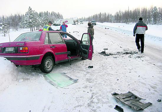 Nuori nainen kuoli kolarissa Kittilässä.