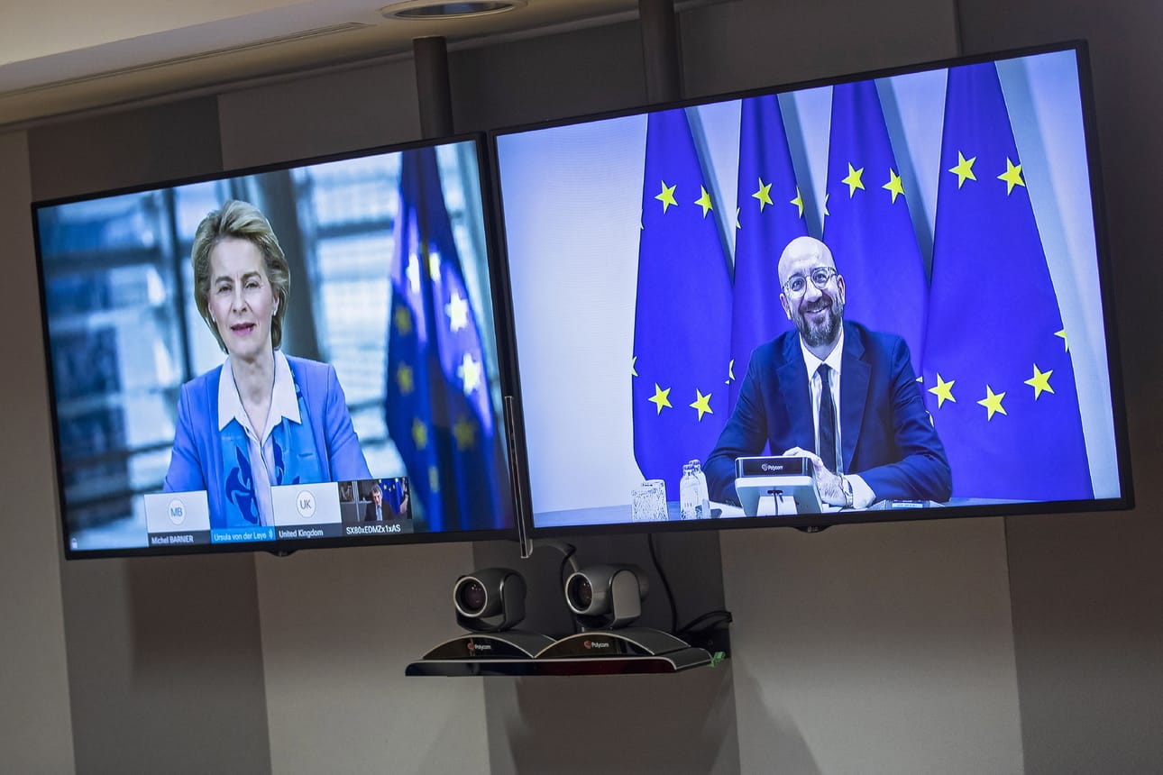 Komission puheenjohtaja Ursula von der Leyen ja Eurooppa-neuvoston puheenjohtaja Charles Michel keskustelivat Britannian pääministerin Boris Johnsonin kanssa maanantaina EU:n ja Britannian välisestä kauppasopimuksesta.