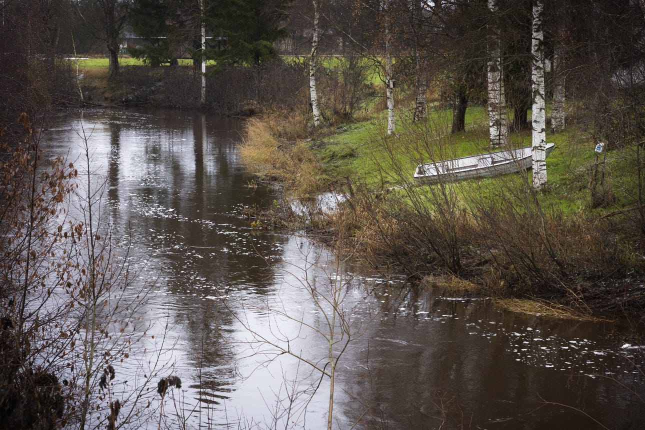 Etsintöjä on tehty molemmin puolin Laihianjokea.