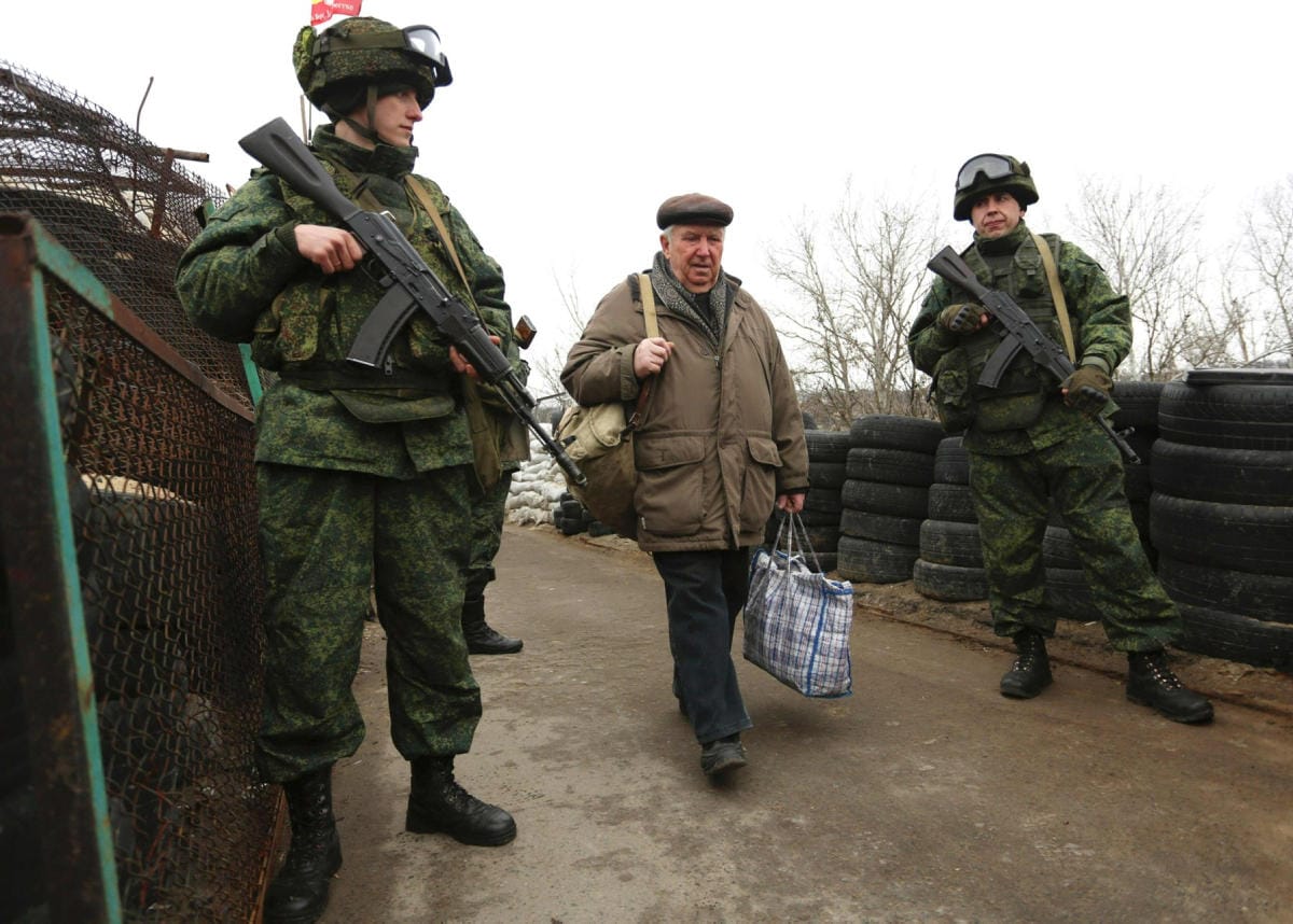 Itä-Ukrainassa Luhanskin ja Donetskin alueilla on käyty sotaa vuodesta 2014 asti. LEHTIKUVA/AFP