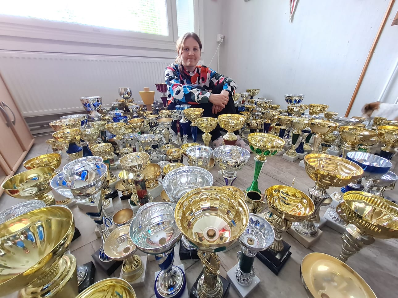 Heidi Lindforsin palkintokokoelma on koristanut hänen lapsuudenkotiaan jo pitkään.