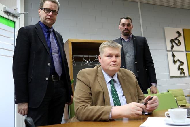 Veli Nummela, Ari Maunuksela ja Jukka Leppäniemi uskovat Sasky-yhteistyön olevan Teakille paras vaihtoehto.