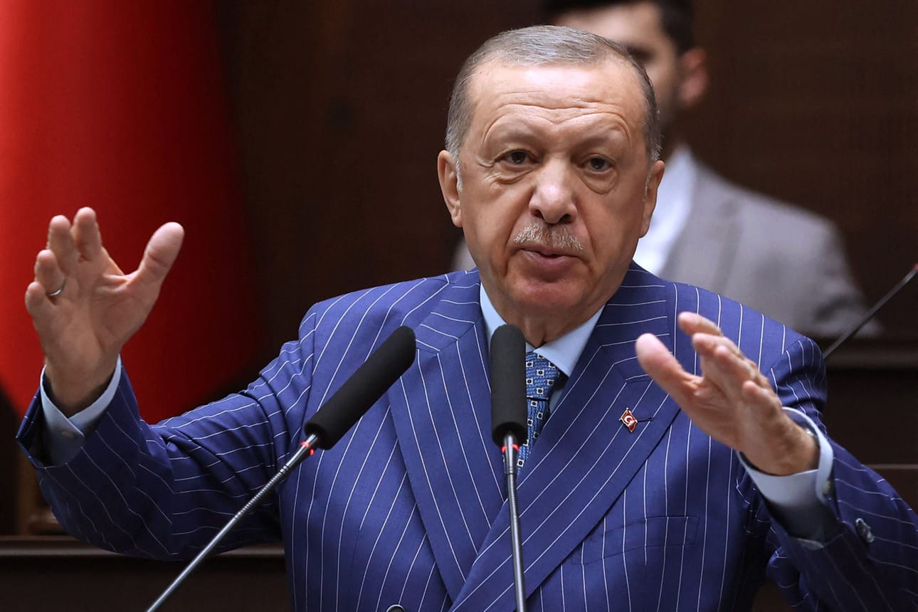 Turkki pyrkii laajentamaan vaikutusvaltaansa lähialueillaan. Maan presidentti Recep Tayyip Erdoğan kuvattuna Turkin kansalliskokouksessa 15. heinäkuuta.