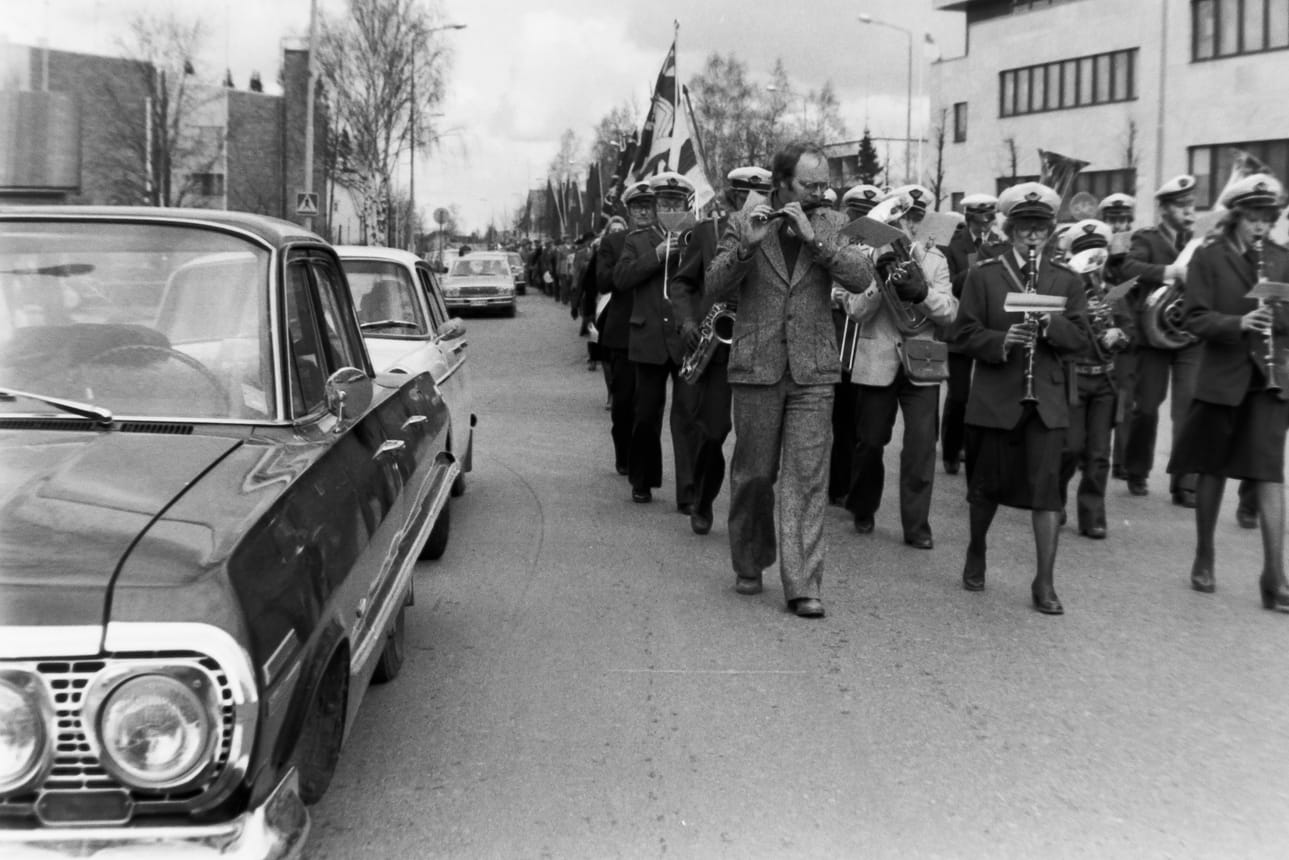Vuoteen 1988 saakka Punaisten marssi oli jatkuva perinne. Arkistokuva.