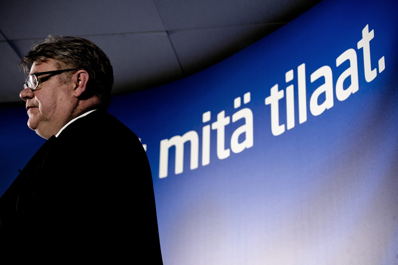 Perussuomalaisten puheenjohtaja Timo Soini.
