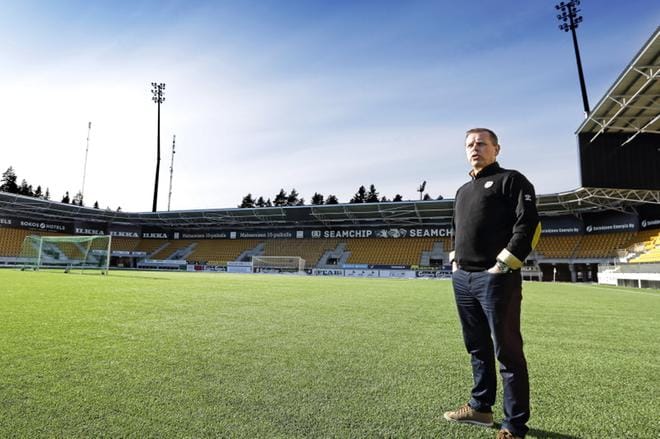 SJK:n toimitusjohtaja Teemu Virtasen mukaan pelaajien arki on Seinäjoella luotu mahdollisimman hyväksi. KUVA: ALEKSI MÄKINEN