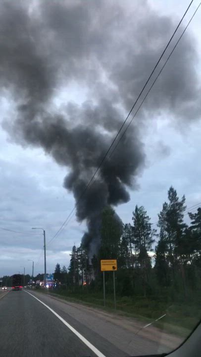 Rakennuspalo Pudasjärvellä