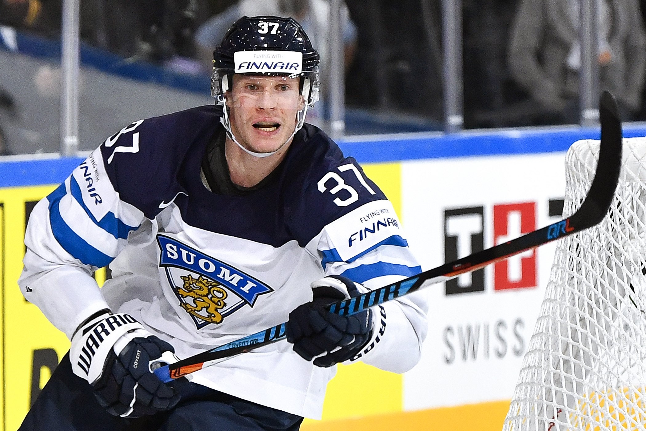 Kärppien kantavia voimia viime kaudella ollut Mika Pyörälä hoiti tonttinsa kunnialla myös sunnuntain Ranska-ottelussa.